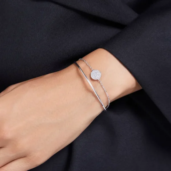 Swarovski Meteora armband Sneeuwpave gezet Zilver/Wit 5683447