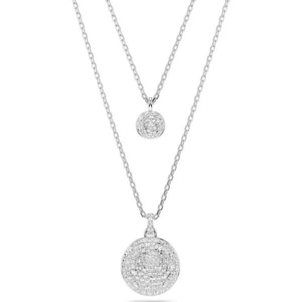 Swarovski Meteora ketting met hanger Gelaagde hanger bolvormig Zilver/Wit 5684244