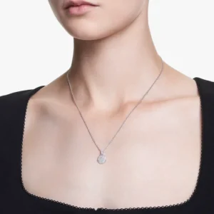 Swarovski Meteora ketting met hanger Sneeuwpave gezet Zilver/Wit 5683446