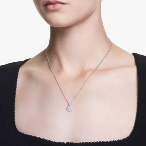 Swarovski Meteora ketting met hanger Sneeuwpave gezet Zilver/Wit 5683446