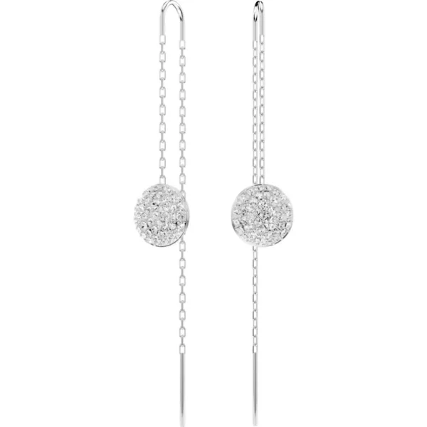 Swarovski Meteora oorbellen Oorhangers Zilver/Wit 5683448