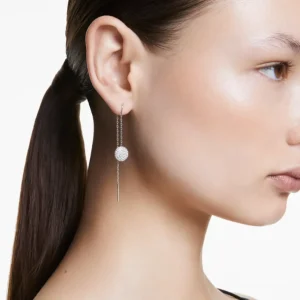 Swarovski Meteora oorbellen Oorhangers Zilver/Wit 5683448