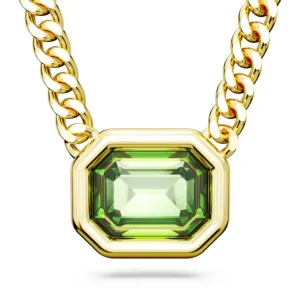 Swarovski Millenia ketting met hanger Octagon Slijpvorm Goud/Groen (45 - 47 cm) 5671583