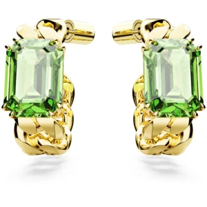 Swarovski Millenia oorbellen Octagon Slijpvorm Goud/Groen 5671253