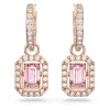 Swarovski Millenia oorbellen Octagon Cut Rosé/Roze 5649474