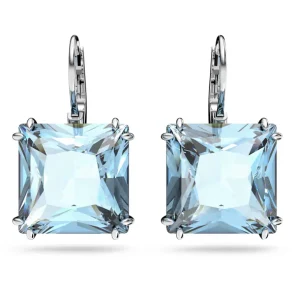 Swarovski Millenia oorbellen Square Cut Zilver/Blauw 5619472