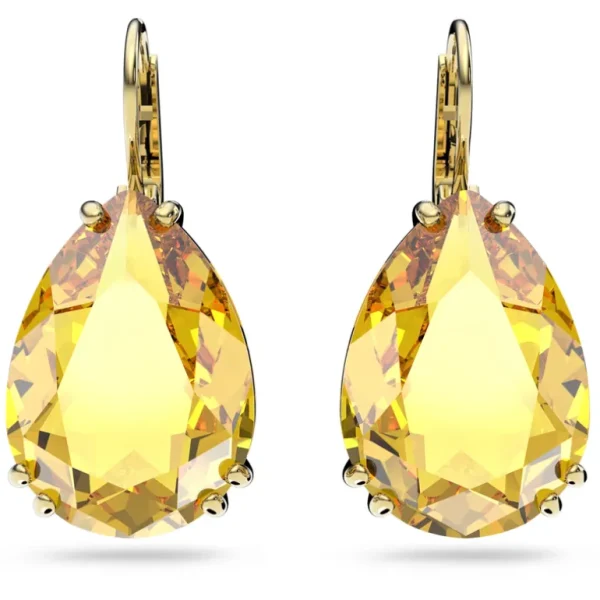 Swarovski Millenia oorbellen Pear Cut Goud/Geel 5619495