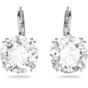 Swarovski Millenia oorbellen Round Cut Zilver/Wit 5628351