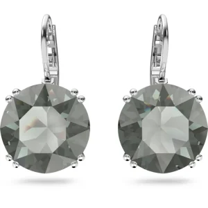 Swarovski Millenia oorbellen Round Cut Zilver, Zwart 5636567