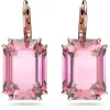 Swarovski Millenia oorbellen Octagon Cut Rosé/Roze 5619502