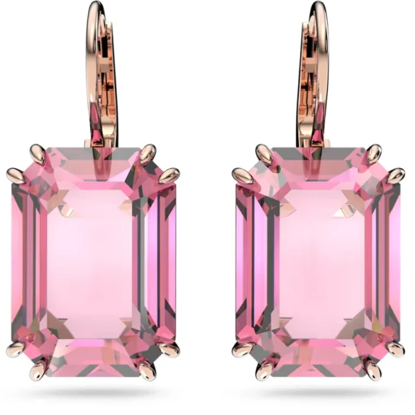 Swarovski Millenia oorbellen Octagon Cut Rosé/Roze 5619502