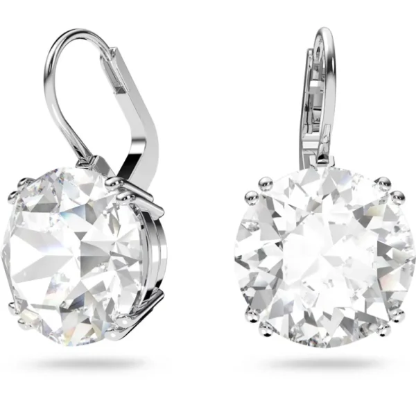 Swarovski Millenia oorbellen Round Cut Zilver/Wit 5628351