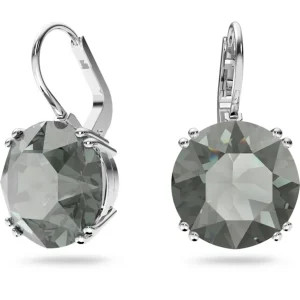 Swarovski Millenia oorbellen Round Cut Zilver, Zwart 5636567