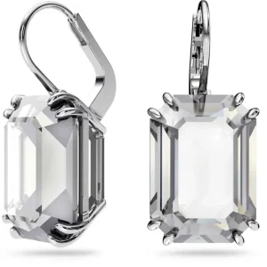 Swarovski Millenia oorbellen Octagon Cut Zilver/Wit 5636569