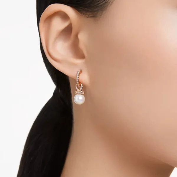 Swarovski Originally oorbellen Witte parel Rosé/Wit 5669524