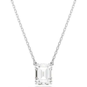 Swarovski Stilla ketting met hanger Octagon Slijpvorm Zilver/Wit 5693405