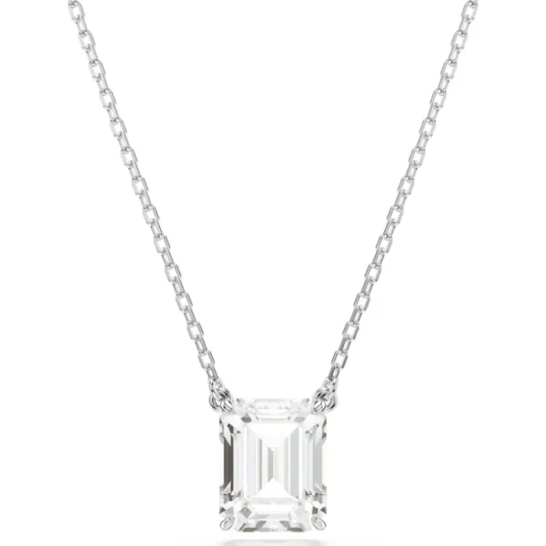 Swarovski Stilla ketting met hanger Octagon Slijpvorm Zilver/Wit 5693405