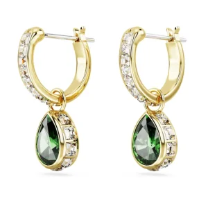 Swarovski Stilla oorbellen Peervorm Goud/Groen 5662922