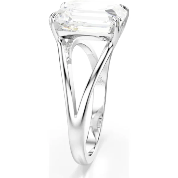 Swarovski Stilla ring Octagon Slijpvorm Zilver/Wit