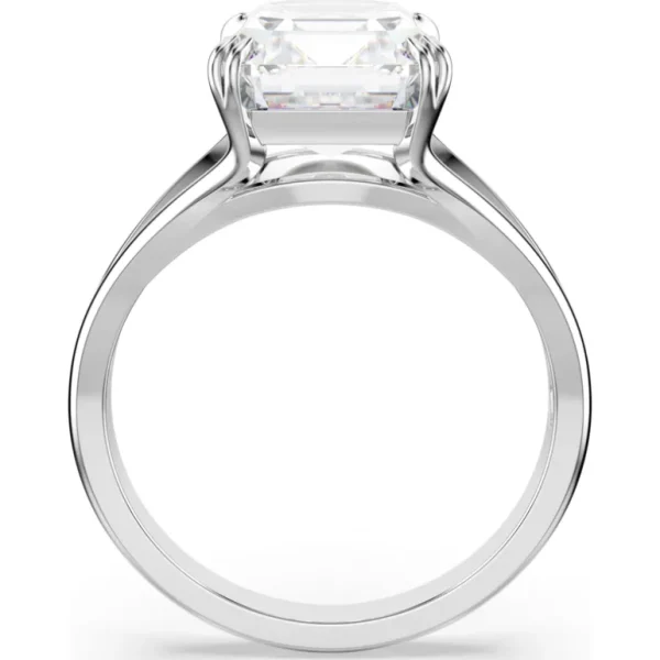 Swarovski Stilla ring Octagon Slijpvorm Zilver/Wit