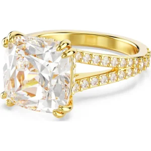 Swarovski Stilla ring Vierkante slijpvorm Goud/Wit