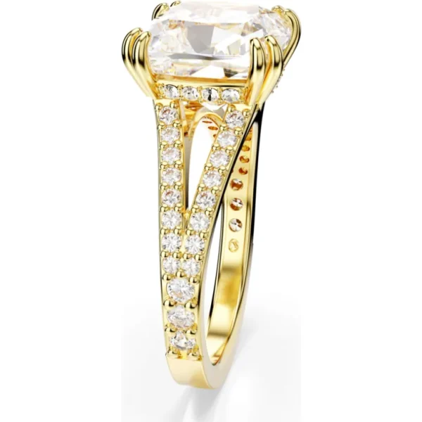 Swarovski Stilla ring Vierkante slijpvorm Goud/Wit