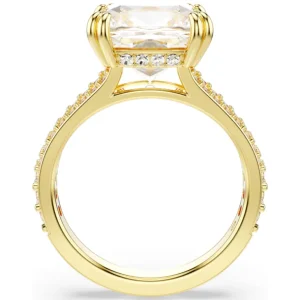 Swarovski Stilla ring Vierkante slijpvorm Goud/Wit