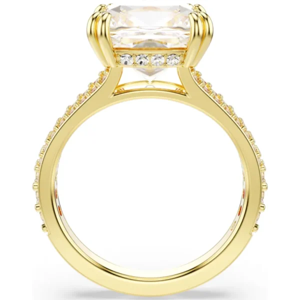 Swarovski Stilla ring Vierkante slijpvorm Goud/Wit