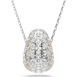 Swarovski Sublima ketting met hanger Ronde slijpvorm Zilver/Wit 5697190