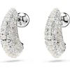 Swarovski Sublima oorbellen Ronde slijpvorm Crystal Pearl Zilver/Wit 5692107