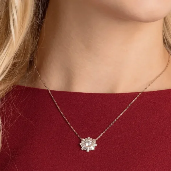 Swarovski Sunshine ketting met hanger Medium CZWH/ROS 5451376