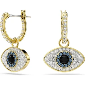 Swarovski Symbolica oorbellen Boze oog Goud/Wit 5692163