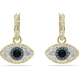 Swarovski Symbolica oorbellen Boze oog Goud/Wit 5692163