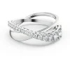 Swarovski Twist ring - Zilver