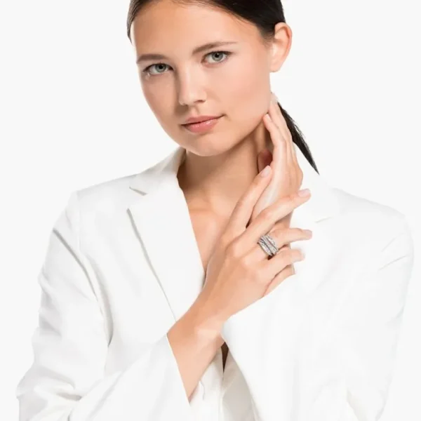 Swarovski Twist ring Wrap Full Pavé - Zilver