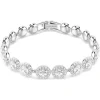 Swarovski Una armband Angelic Ronde slijpvorm Zilver/Wit 5682279