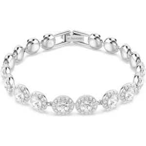 Swarovski Una armband Angelic Ronde slijpvorm Zilver/Wit 5682279