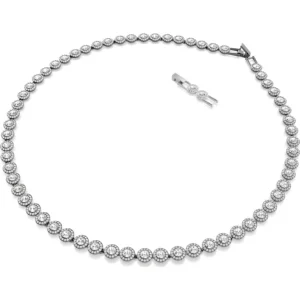 Swarovski Una ketting Ronde slijpvorm Zilver/Wit 5681057