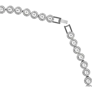 Swarovski Una ketting Ronde slijpvorm Zilver/Wit 5681057