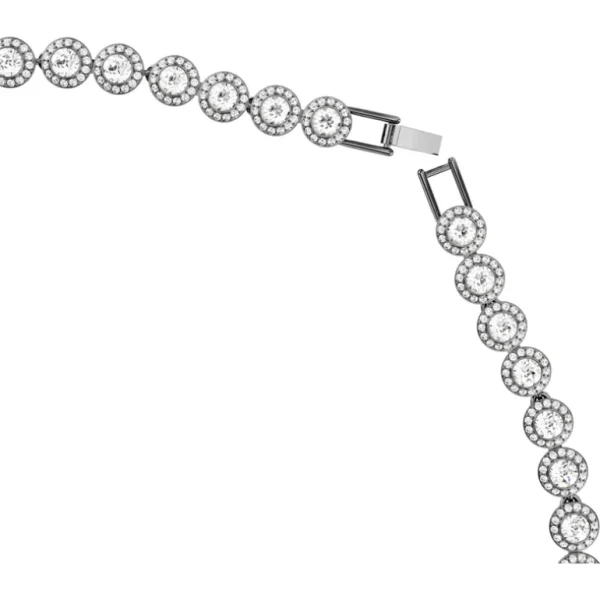Swarovski Una ketting Ronde slijpvorm Zilver/Wit 5681057