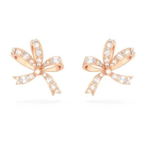 Swarovski Volta oorbellen Strik Rosé/Wit (S) 5647572
