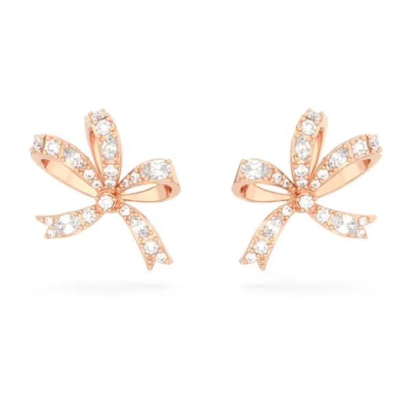 Swarovski Volta oorbellen Strik Rosé/Wit (S) 5647572