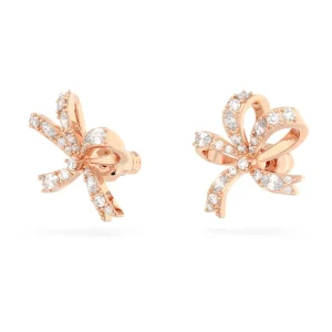 Swarovski Volta oorbellen Strik Rosé/Wit (S) 5647572