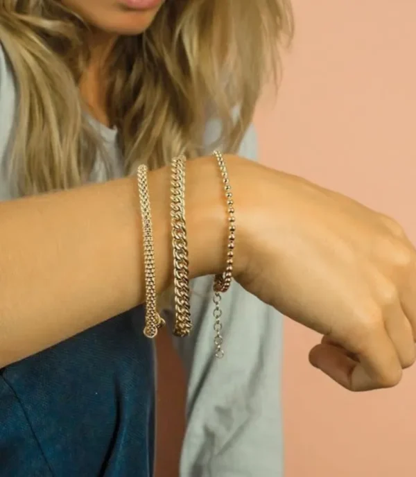Zinzi Geel vergulde zilveren armband ZIA1057G