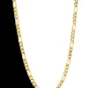 Zinzi Gold 14K Gouden ketting - Figaro schakel (43 cm) ZGC294