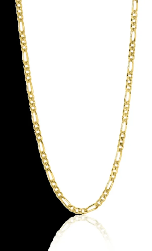 Zinzi Gold 14K Gouden ketting - Figaro schakel (43 cm) ZGC294