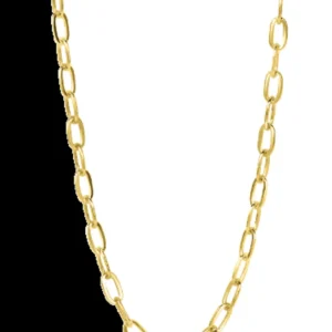Zinzi Gold 14K Gouden ketting - Ovale Schakels (43 cm) ZGC291