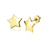 Zinzi Gold 14K Gouden oorbellen - Ster ZGO315