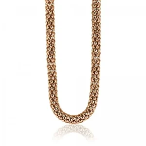 Zinzi Rosé vergulde zilveren ketting ZIC1057R