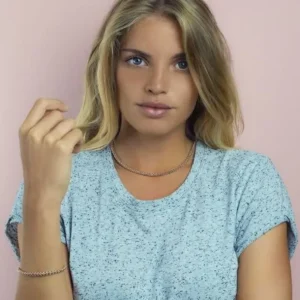 Zinzi Rosé vergulde zilveren ketting ZIC1057R